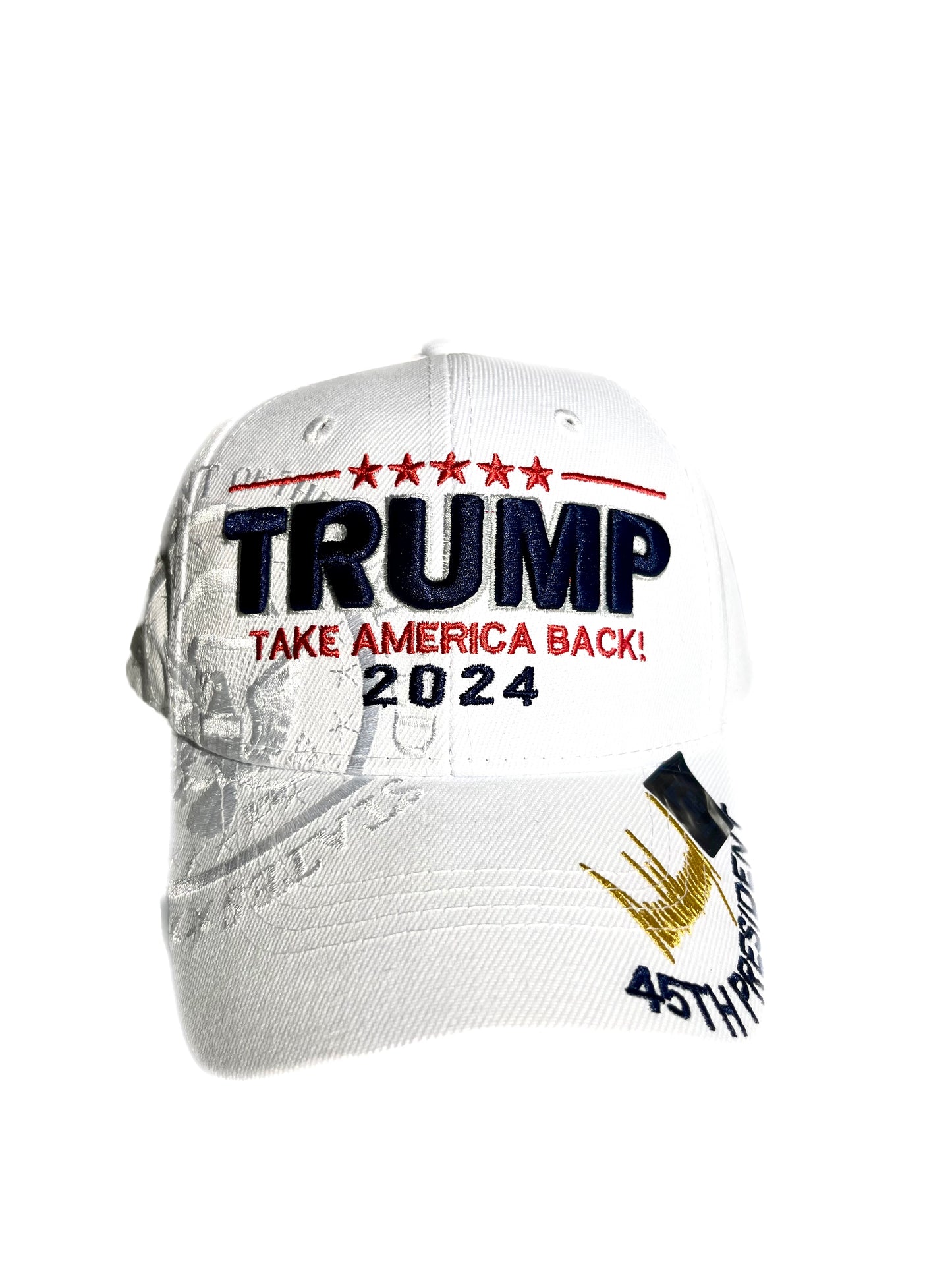 TRUMP 2024 WHITE PRESIDENTIAL SEAL HAT