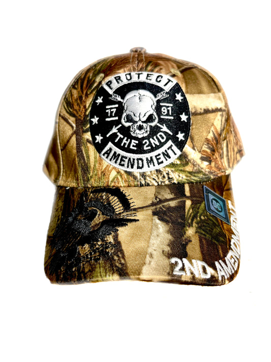 PROTECT THE 2ND AMENDMENT HUNTING CAMO HAT