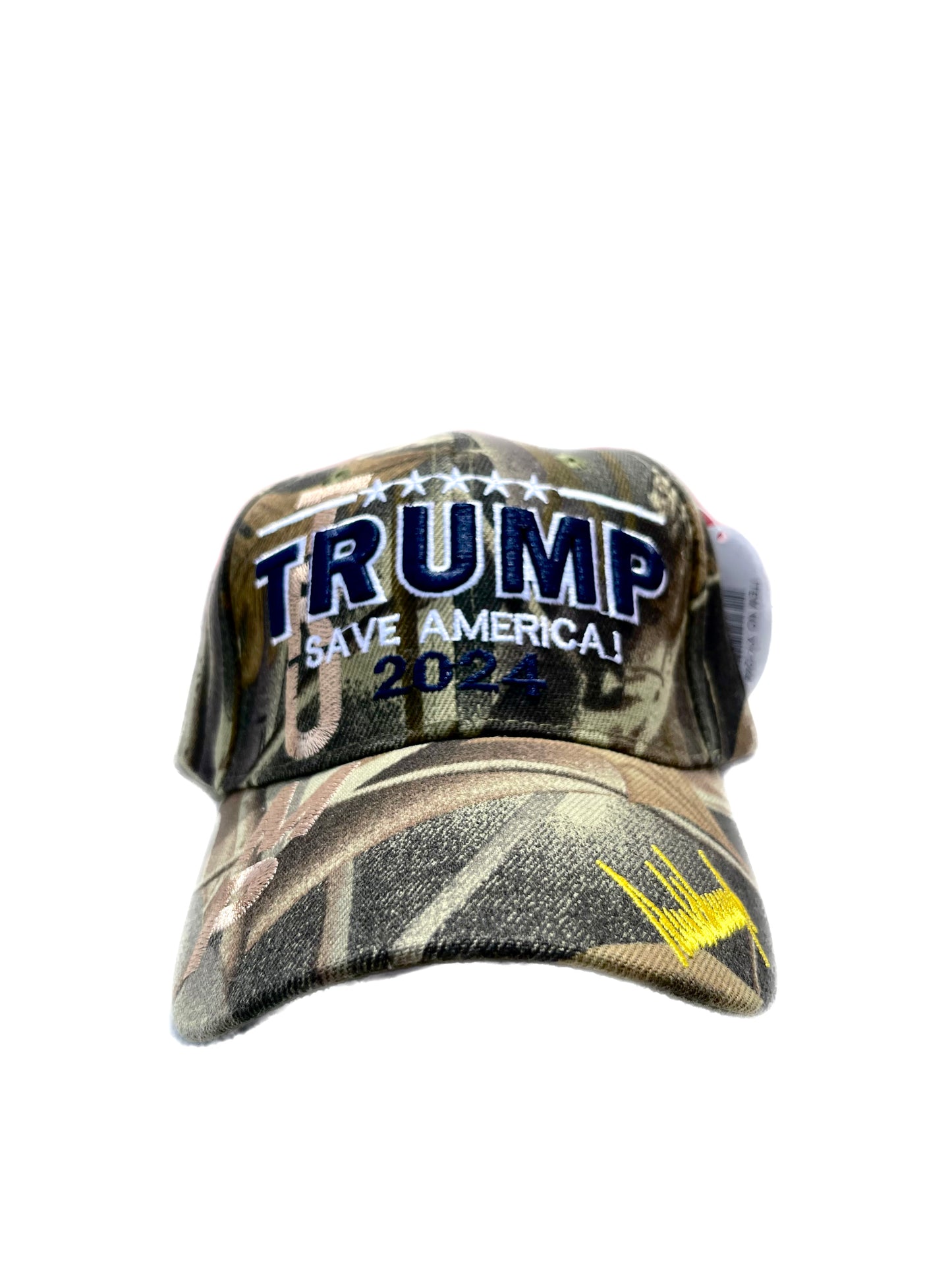 TRUMP SAVE AMERICA 2024 HUNTING CAMO HAT