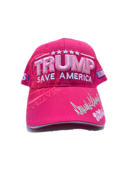 TRUMP 2024 HOT PINK PRESIDENTIAL SEAL HAT