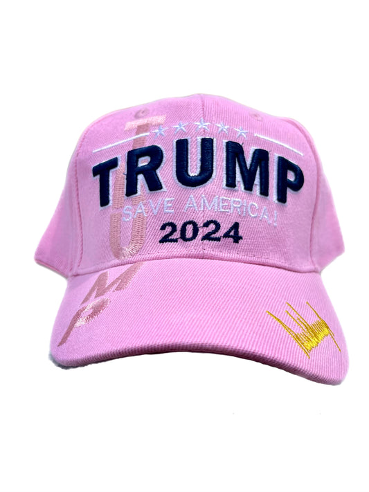 TRUMP SAVE AMERICA 2024 PINK HAT