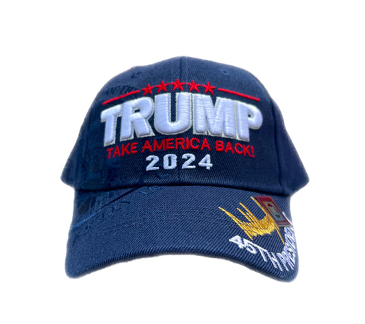 TRUMP 2024 NAVY BLUE PRESIDENTIAL SEAL HAT