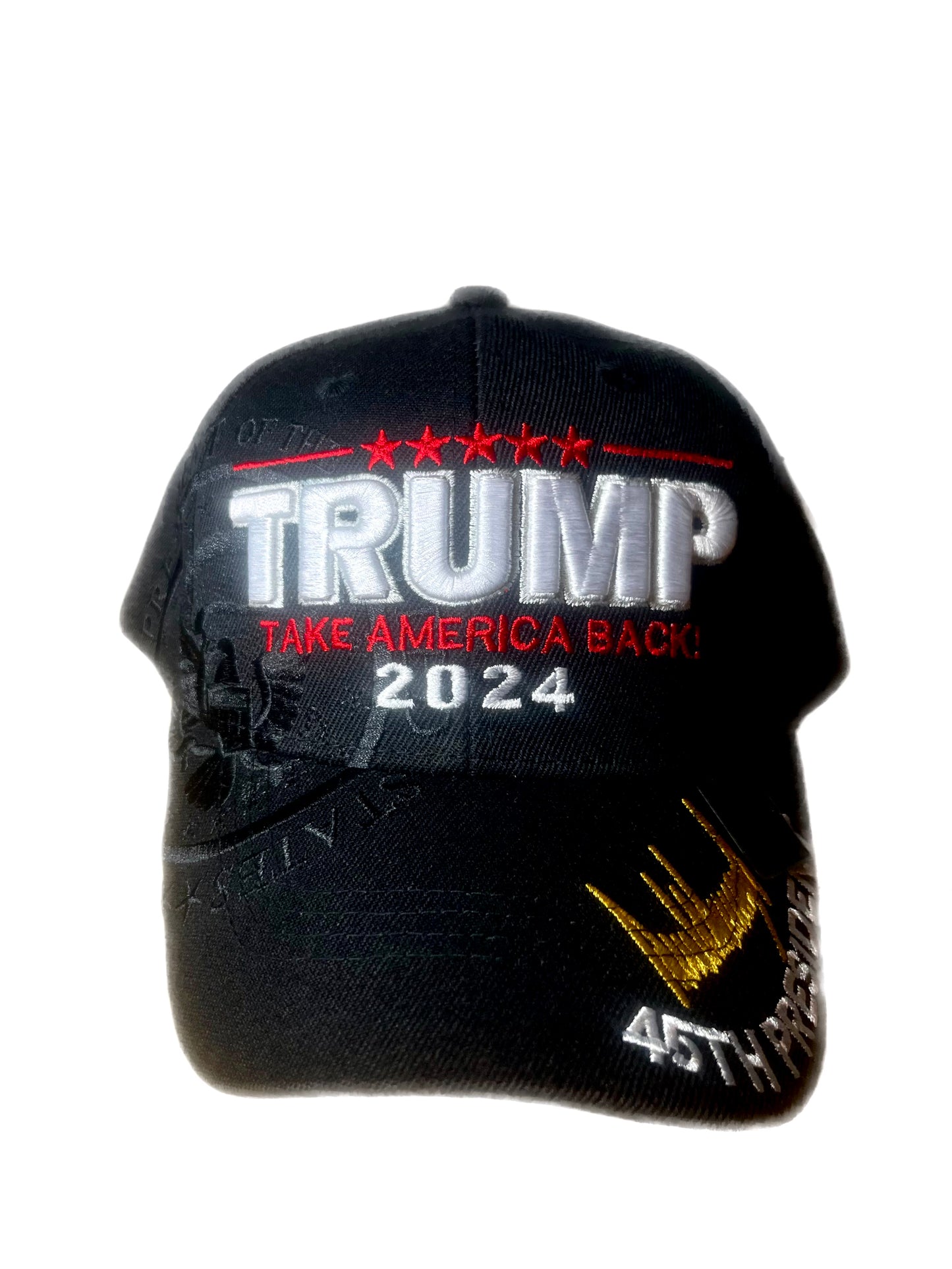 TRUMP 2024 BLACK PRESIDENTIAL SEAL HAT