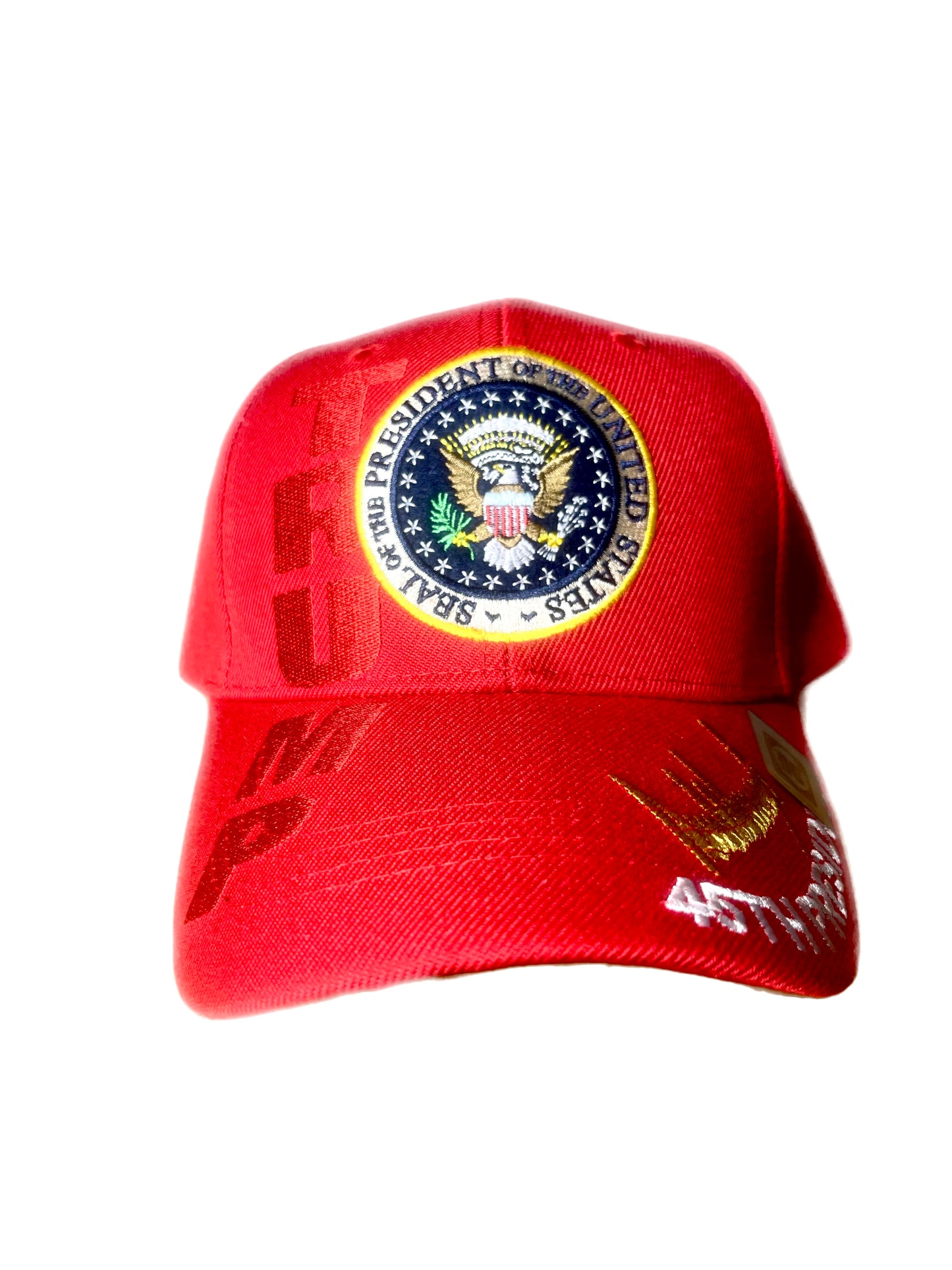 PRESIDENTIAL SEAL TRUMP HAT RED