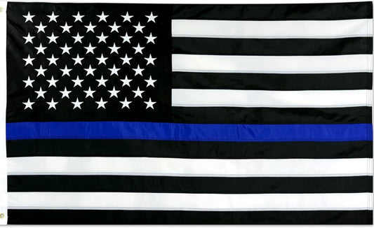 THIN BLUE LINE FLAG