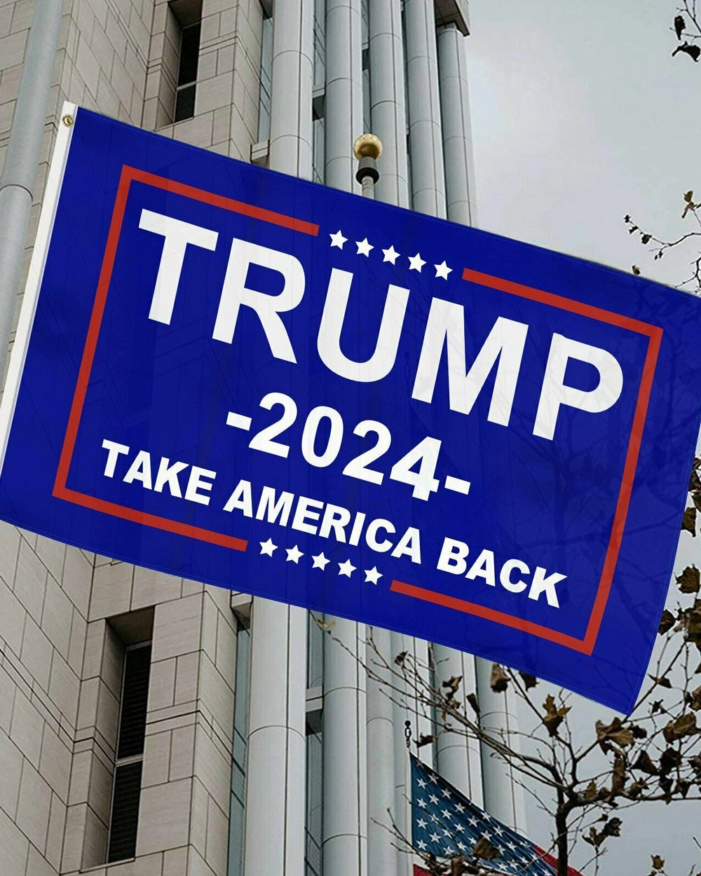 TRUMP 2024 TAKE AMERICA BACK FLAG 3X5