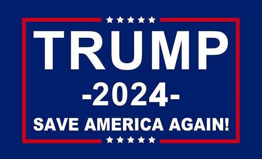 TRUMP 2024 SAVE AMERICA FLAG 3X5